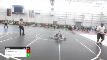 54 lbs 2nd Place - Bear Holloway, Mat Demon WC vs Gabriel Myers, LV Bears WC