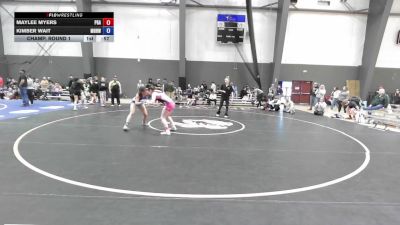Champ. Round 1 - Maylee Myers, Pioneer Grappling Academy vs Kimber Wait, Mat Rats Rebooted Wrestling
