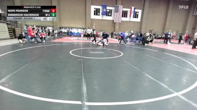 155 lbs Champ. Round 1 - Hope Pearson, Fort Osage vs Emmerson Halverson, North Platte Girls