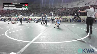 75 lbs Round Of 32 - Caden Calhoun, Lions Wrestling Academy vs Mason Shelburn, Standfast