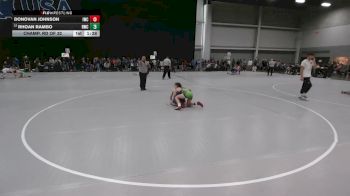 100 lbs Champ. Rd Of 32 - Donovan Johnson, ISI Wrestling Club vs Rhoan Rambo, Raw Wrestling Club