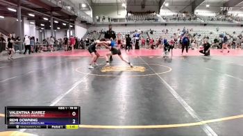 78-81 lbs Round 2 - Valentina Juarez, Greater Heights Wrestling vs Remi Downing, Greater Heights Wrestling