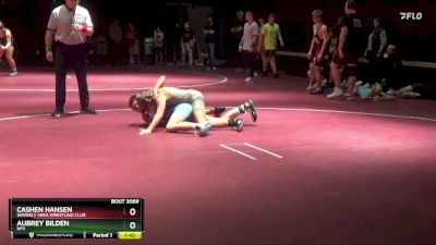 S-14 lbs Round 3 - Cashen Hansen, Waverly Area Wrestling Club vs Aubrey Bilden, NFV