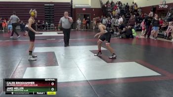 J-18 lbs Semifinal - Jake Heller, Denver Wrestling Club vs Caleb Broghammer, Delaware County Wrestling Club