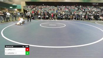 157 lbs Round Of 32 - GUNNER LOPEZ, Grandview vs Karl Ledbetter, Corner Canyon