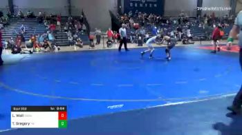 90 lbs Consolation - Levi Wall, Social Circle USA Takedown vs Trey Gregory, Teknique Wrestling