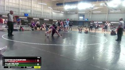 170 lbs Placement Matches (16 Team) - Tyler Nelson, MF Purge Black vs Sawyer Rutherford, Mid TN Maulers