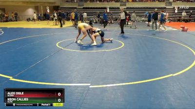 125 lbs Cons. Round 3 - Alex Ogle, HLWW vs Keon Callies, Elite