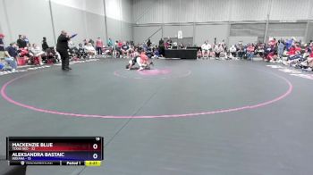 140 lbs Round 2 (8 Team) - Mackenzie Blue, Texas Red vs Aleksandra Bastaic, Indiana