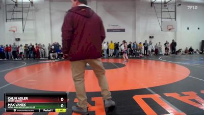 87 lbs Quarterfinal - Calin Adler, South Gibson vs MAX VANEK, Highland Wrestling Club