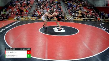 215 lbs Cons. Round 3 - Colin Neff, Fox Chapel Area Hs vs Gaius Hanchar, Central Catholic HS (Pittsburgh)