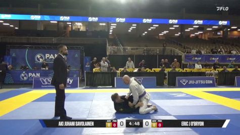 Eric J O'Bryon vs Aki Juhani Savolainen 2026 Pan Jiu Jitsu IBJJF Championship