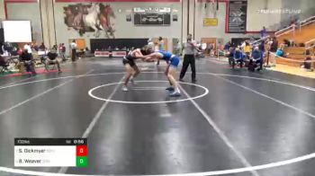 132 lbs Consolation - Sam Dickmyer, South Western vs Bryce Weaver, Spring Grove