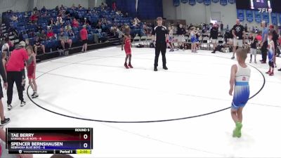 59 lbs Round 5 (6 Team) - Tae Berry, Kansas Blue Boys vs Spencer Bernshausen, Nebraska Blue Boys