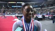 AA Champ Simone Biles On New Floor Routine And Winks At The Crowd