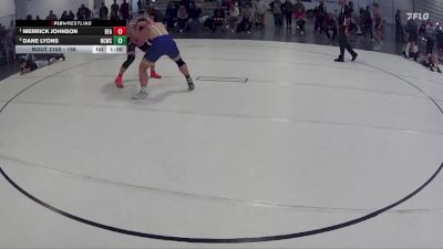 198 lbs Quarterfinal - Merrick Johnson, Beatrice vs Dane Lyons, Nebraska City Wrestling Club