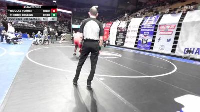 285 Class 2 lbs Cons. Round 3 - Theodis Collins, Westminster Christian Academy vs Nicolas Turner, Normandy Collaborative