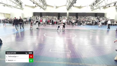 56-B lbs Consi Of 8 #2 - Luke Tallmadge, Delaware Valley vs Tanner Welch, Grit Mat Club