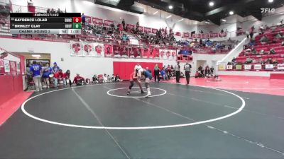 JH 155 lbs Champ. Round 2 - Brinley Clay, SOUTHMOORE vs Kaydence Lolar, DUNCAN