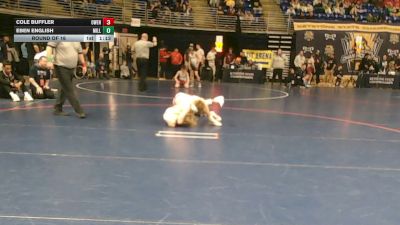 117 lbs Round Of 16 - Cole Buffler, Owen J. Roberts vs Eben English, Millcreek