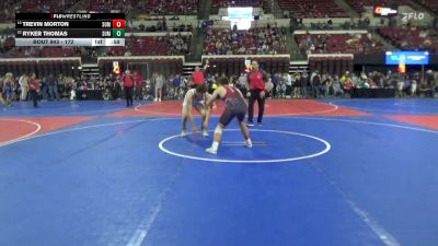 172 lbs 3rd Place Match - Trevin Morton, Powell Wrestling Club vs Ryker Thomas, Snake River Youth Wrestling Cl