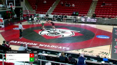 184 lbs Finals (2 Team) - Joey Lyons, Cleveland State vs Triston Wills, Little Rock