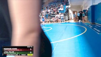 120 lbs 2nd Wrestleback (8 Team) - Olivia Richardson, Oak Grove High School vs Ariel Williams, North Pontotoc High School