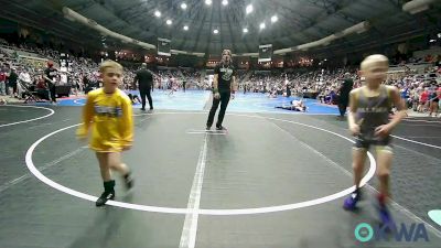 52 lbs Round Of 32 - Hudson Vanover, Salina Wrestling Club vs Travis (T.J) Brownfield, Noble Takedown Club