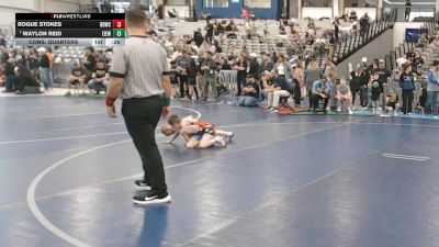 49 lbs Cons. Quarters - Waylon Reid, East Idaho Elite Wrestling Club vs Rogue Stokes, Beaver Dam Wrestling Club