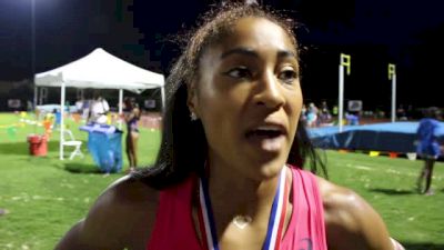 Queen Harrison talks gold medalist after ATL 100H victory