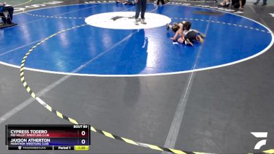 56 lbs Round 2 - Jaxson Atherton, Marathon Wrestling Club vs Cypress Todero, Mid Valley Wrestling Club