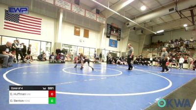 64 lbs Consi Of 4 - Gauge Huffman, Vinita Kids Wrestling vs Oakes Benton, Honey Badgers Wrestling Club