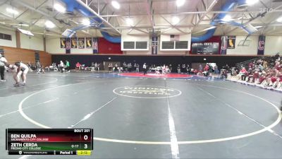 133 lbs 3rd Place Match - Ben Quilpa, Sacramento City College vs Zeth Cerda, Fresno City College