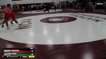 285 lbs Champ. Round 2 - Clayton Ours, Upper Iowa vs Michael Esquivel, Central