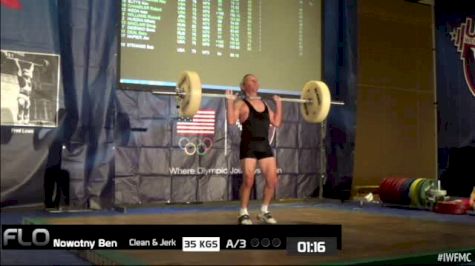 Ben Nowotny (M75, 56kgs) CJ 2 35 kgs