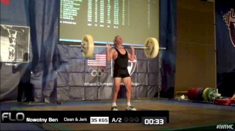 Ben Nowotny (M75, 56kgs) CJ 35 kgs