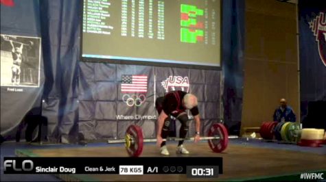 Doug Sinclair (M70, 77kgs) CJ 78 kgs 2