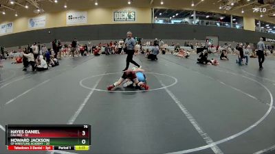 76 lbs Round 2 (6 Team) - Hayes Daniel, Cali Red vs Howard Jackson, CP Wrestling Academy