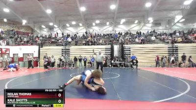 150 lbs Cons. Round 1 - Nolan Thomas, Whiteland vs Kale Shotts, Rochester Wrestling Club