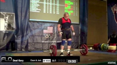 Gary Deal (M70, 105+kgs) CJ 81 kgs