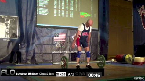 William Hosken (M75, 77kgs) CJ 51 kgs