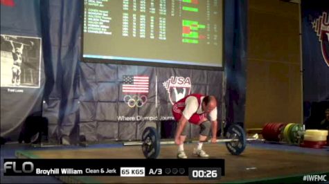 William Broyhill (M70, 77kgs) CJ 65 kgs