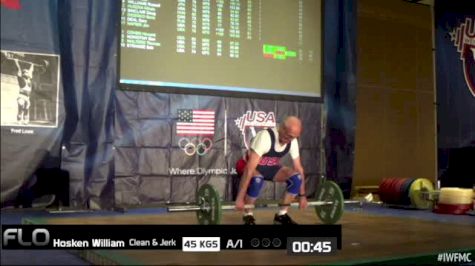 William Hosken (M75, 77kgs) CJ 45 kgs