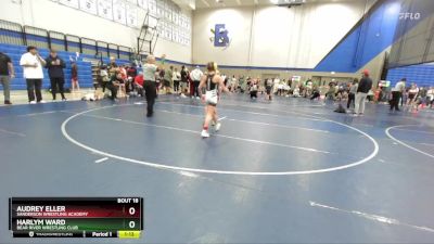 80 lbs 1st Place Match - Audrey Eller, Sanderson Wrestling Academy vs Harlym Ward, Bear River Wrestling Club