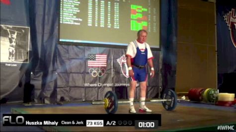 Mihaly Huszka (M80, 85kgs) CJ 73 kgs