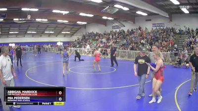 130 lbs Semifinal - Abbigail Mardock, The Factory Wrestling Club vs Mia Pedersen, Redmond High School