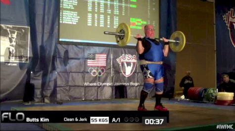 Kim Butts (M70, 105+kgs) CJ 55 kgs