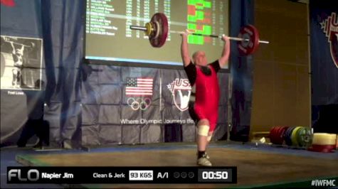 Jim Napier (M70, 94kgs) CJ 93 kgs