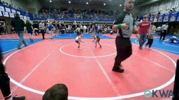 40 lbs Semifinal - Kayde Legg, Barnsdall Youth Wrestling vs Ky Kemble, Ponca City Wildcat Wrestling