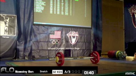 Ben Nowotny (M75, 56kgs) Snatch 32 kgs 2